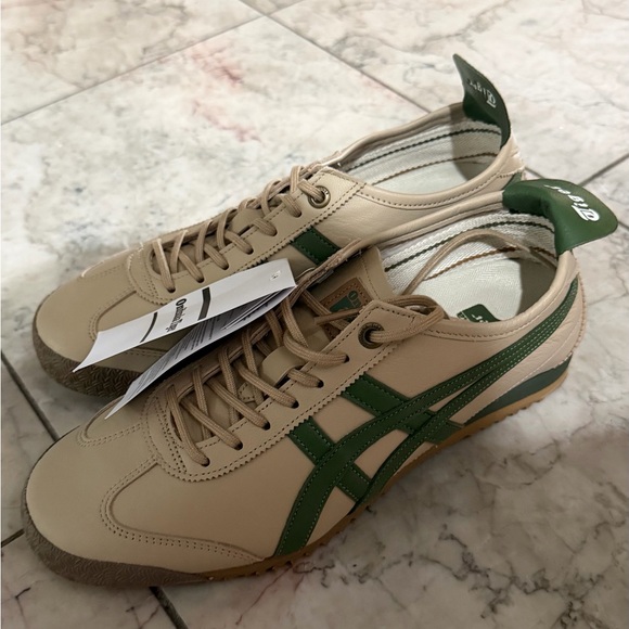 Onitsuka Tiger by Asics Women’s Tan and Green Sneakers - Picture 2 of 5